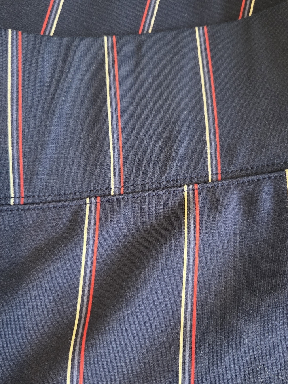 Old Navy Stevie Straight Ankle Pants Plus 2X Navy Blue Pinstripe Pull-On Stretch - Picture 12 of 12